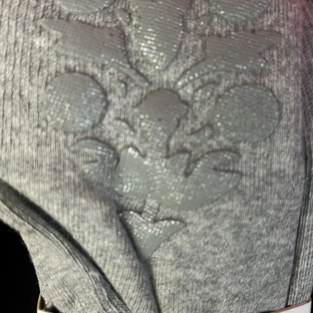 Free People Ruffle Over the knee Gray Women's grip Socks